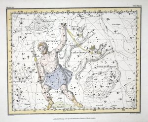 The Constellations (Plate VII) Bootes and Mons Maenalus, Asterion and Chara or Canes Venatici, Coma Berenices, from 